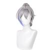 Silver Wolf Cosplay Wig Medium Length, Hand-woven With High-temperature Fiber
