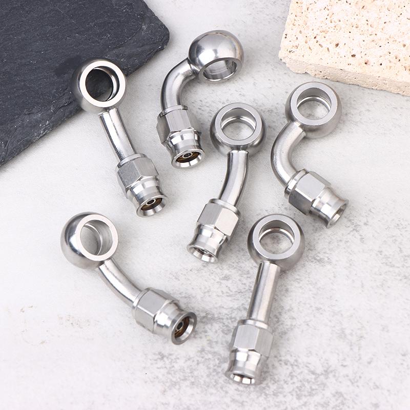 Tubo Freno Idraulico Moto Motorbike An3 Raccordo Banjo M10X1 Connettore Acciaio Inossidabile 0° 28° 45° 90° 10.2Mm