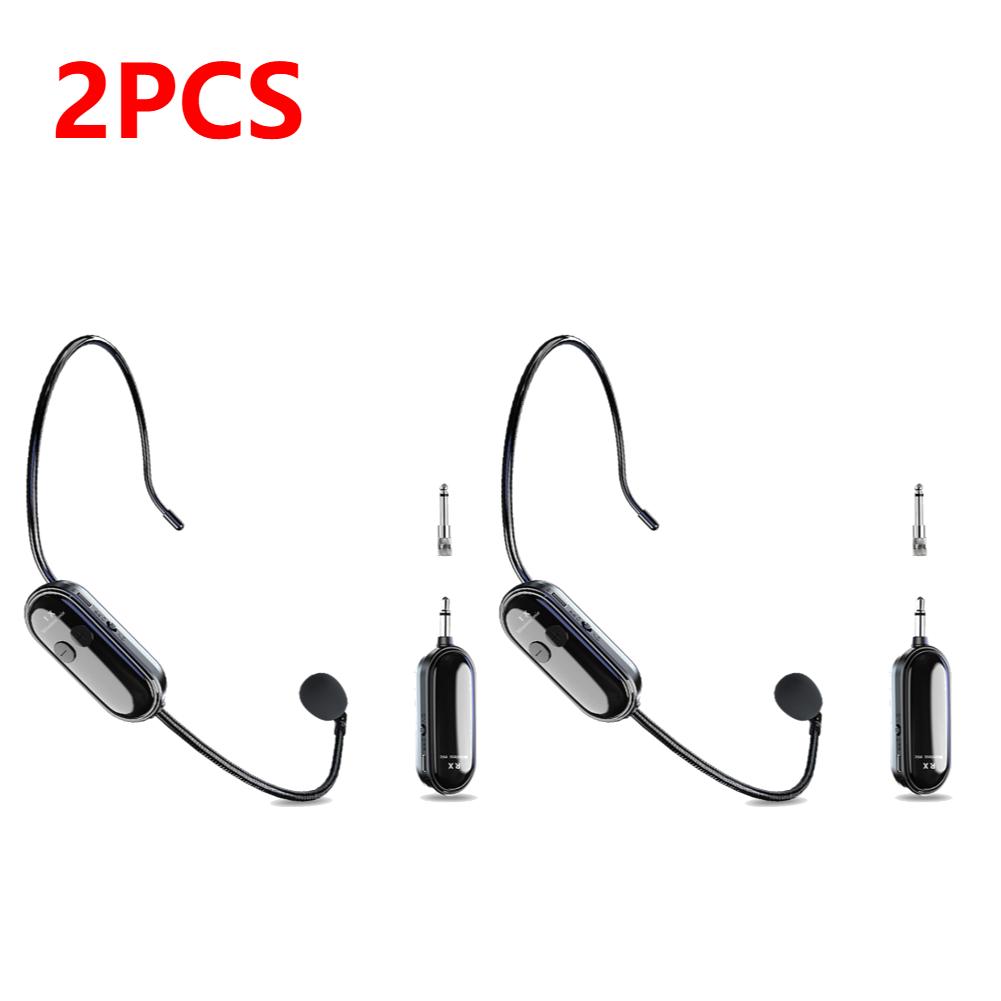2 IN 1 Wireless Microphone Handheld Mic Headset Mic 2.4G Microphone Interview Speech Teaching Stage Speaker Speech Headset Mic