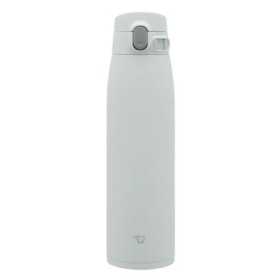 ZOJIRUSHI Wasserflasche, groß, Edelstahl, matt, integrierter Deckel, einfach zu waschen, nur 3 Teile, nahtlos, Fassungsvermögen, 950 ml, One-Touch-Becher, grau,