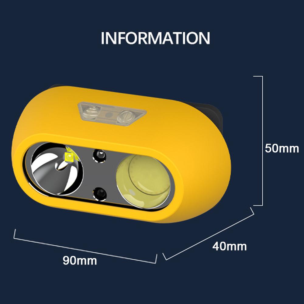 Lehká čelovka Venkovní kemping Rybaření Vícerežimová čelovka Vodotěsná čelovka USB