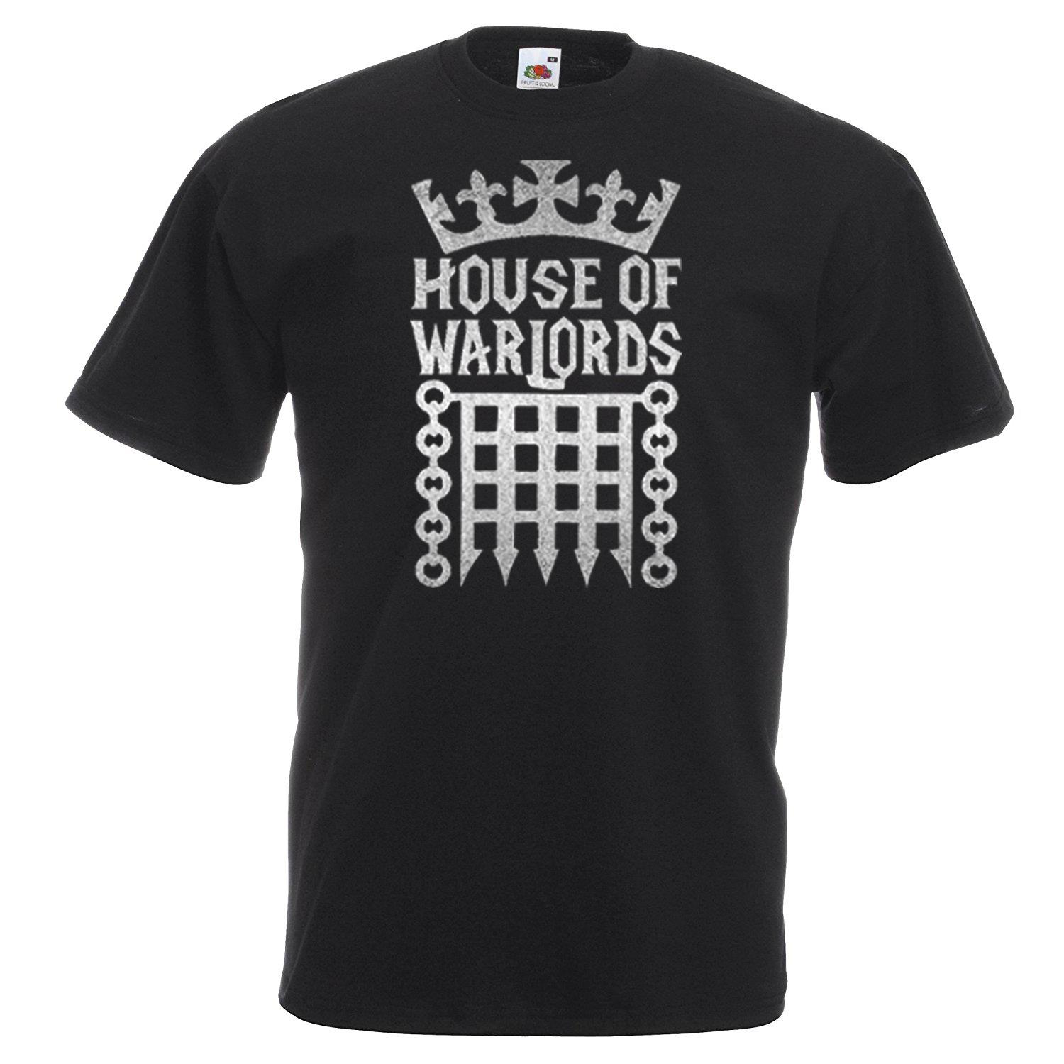 Adults House Of Warlords Lords Politics Tories Governunisext Unisex Black TShirt 2XL