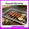 Portable Disposable BBQ Grill: Multi-Purpose Electroplated Mesh Rack