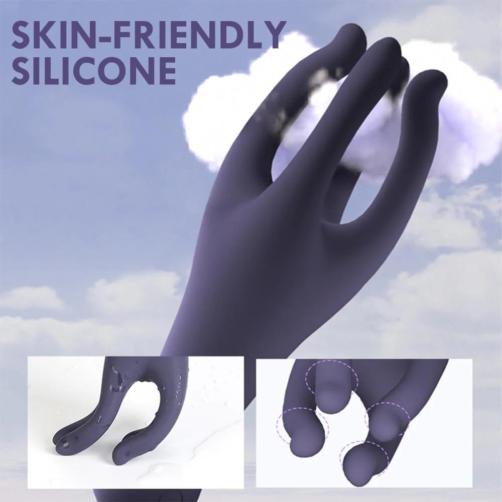 Penis Wibrator Masażer Męski Masturbator 10 Prędkości Wibrujący Stymulator Żołędzi Trener Opóźnienia