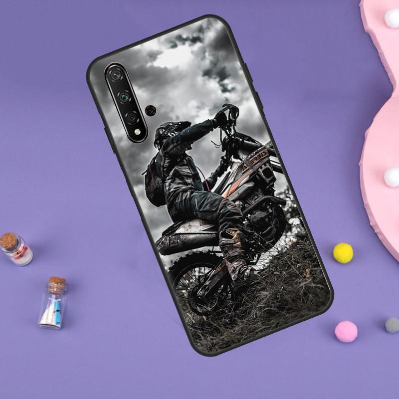 Moto Cross Motorcycle Sports Case For Huawei Nova 11i 3i 7i 5T 11 9 10 SE Y60 Y61 Y70 Y90 Y91 P20 P40 Lite P30 Pro Cover