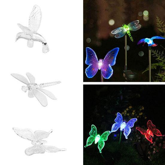 Lumină cu libelule fluture colorată cu LED-uri, lampă de decor pentru grădină, rezistentă la apă