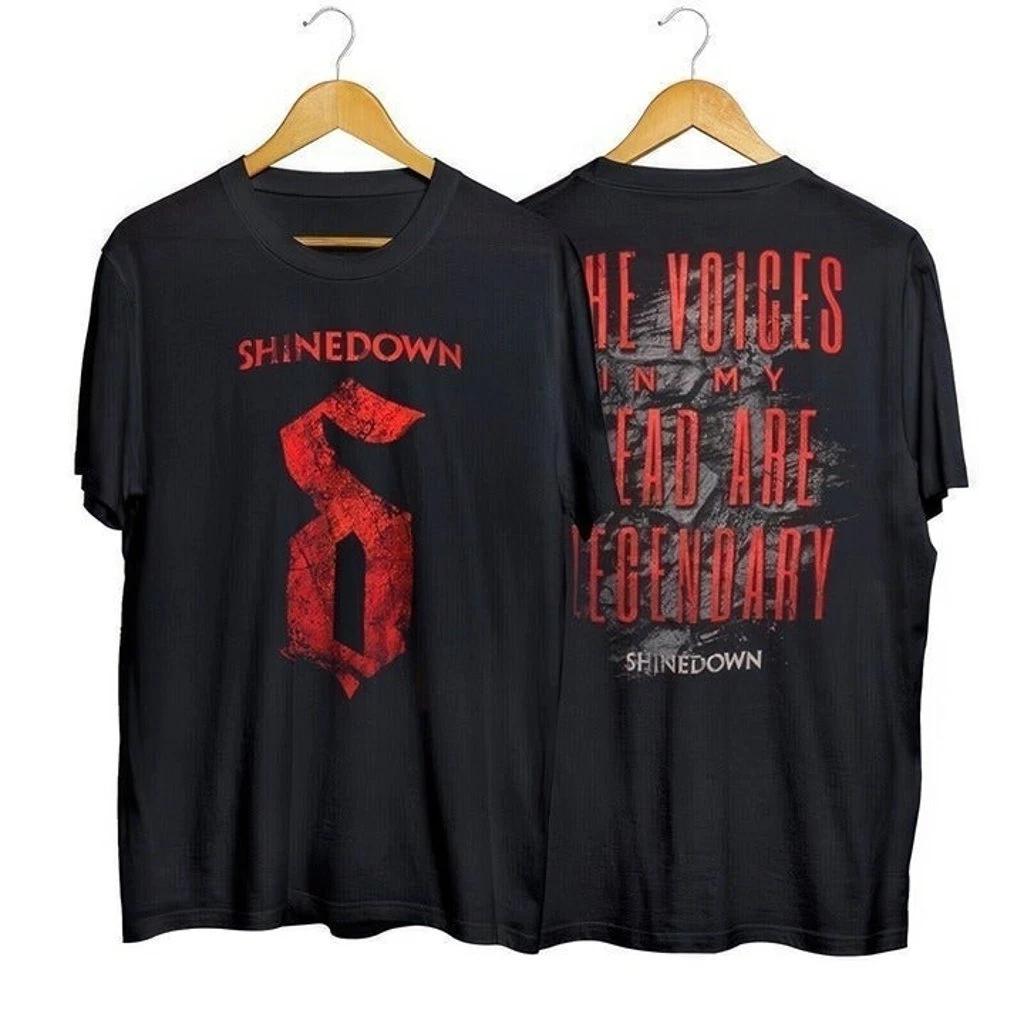 Премиум Ретро Коллекция футболок группы Shinedown The Voices 2-сторонняя S-4XL Высококлассная Роскошь для Мужчин и Женщин Топ Y2k L