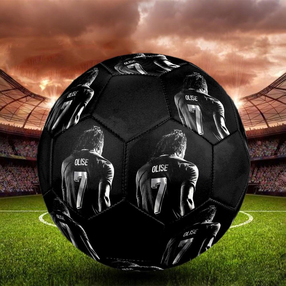 Michael Olise Bedruckter Fußball Größe 5, Maschinengenähtes PVC, Langlebig & Hoher Rückprall, Für Alle Altersgruppen Geeignet, Fanartikel, Spiele & Außenbereich.
