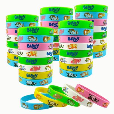 Bluey Bingo Anime Accessoires Périphériques Dessin Animé Sportif Bracelet Silicone Bracelet Poignet Jouets pour Enfants Cadeau