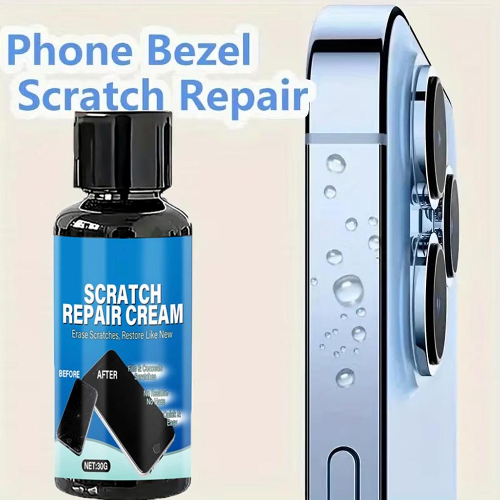 Kit Universale per Riparazione Graffi Schermo con Spugna per Smartphone Tablet Smartwatch Occhiali Lente Cera Lucidante Resina Facile da Applicare