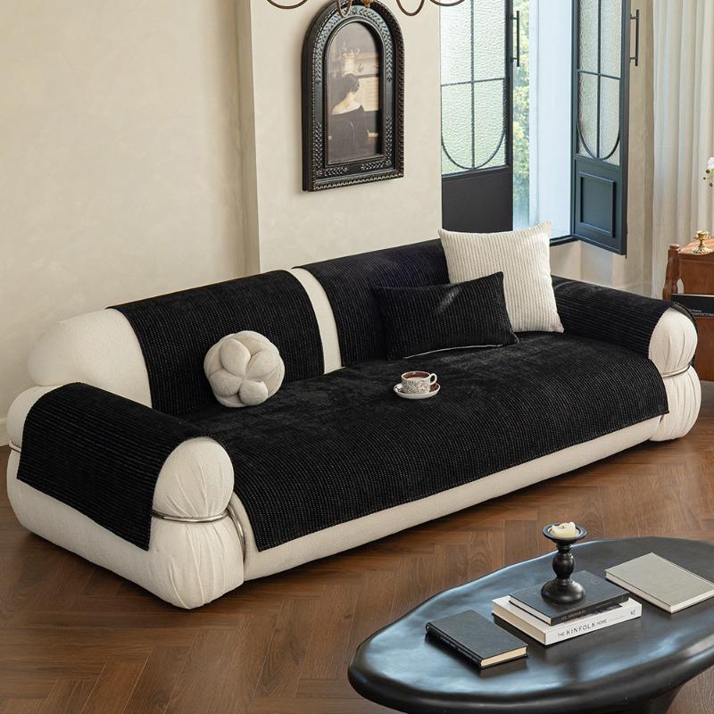 Chenille Sofa Cushion Four Seasons Universal New Advanced Anti Slip Soft and Comfortable Living Room Sofa Cushion Cover Fabric