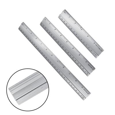Ruler Aluminum Alloy Dual Scale Straight Ruler 1Pc