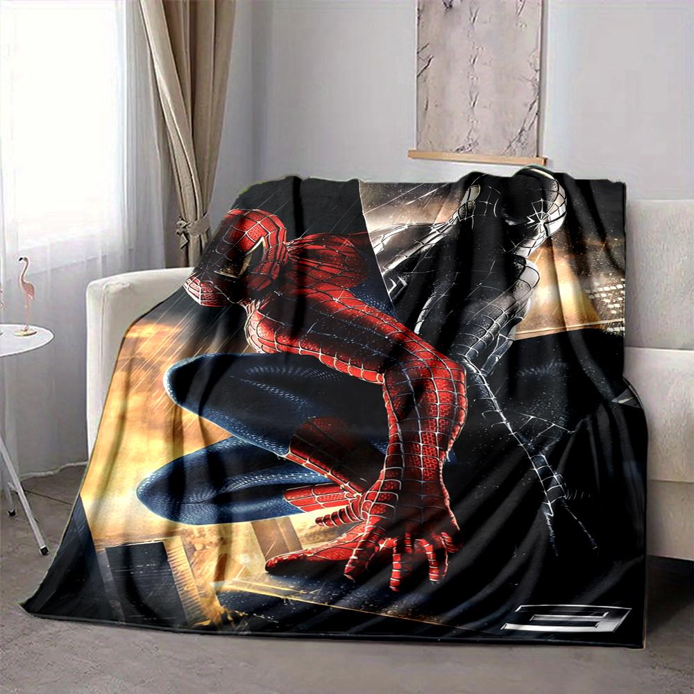 1Pc Spiderman Vs Venom Clash Heroes Blanket Soft And Comfortable Casual Warm Camping Travel Christmas Halloween Xmas Gift M924342