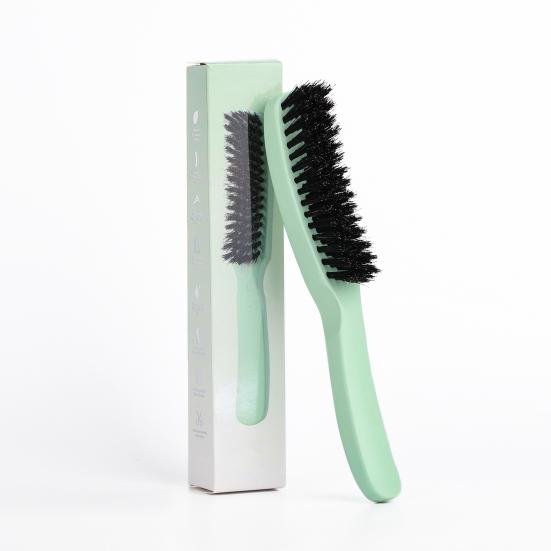 Men Beard Brush with Handle Nylon Beard Brush Home Boar Bristle Ergonomic Carved Salon Men Mustache