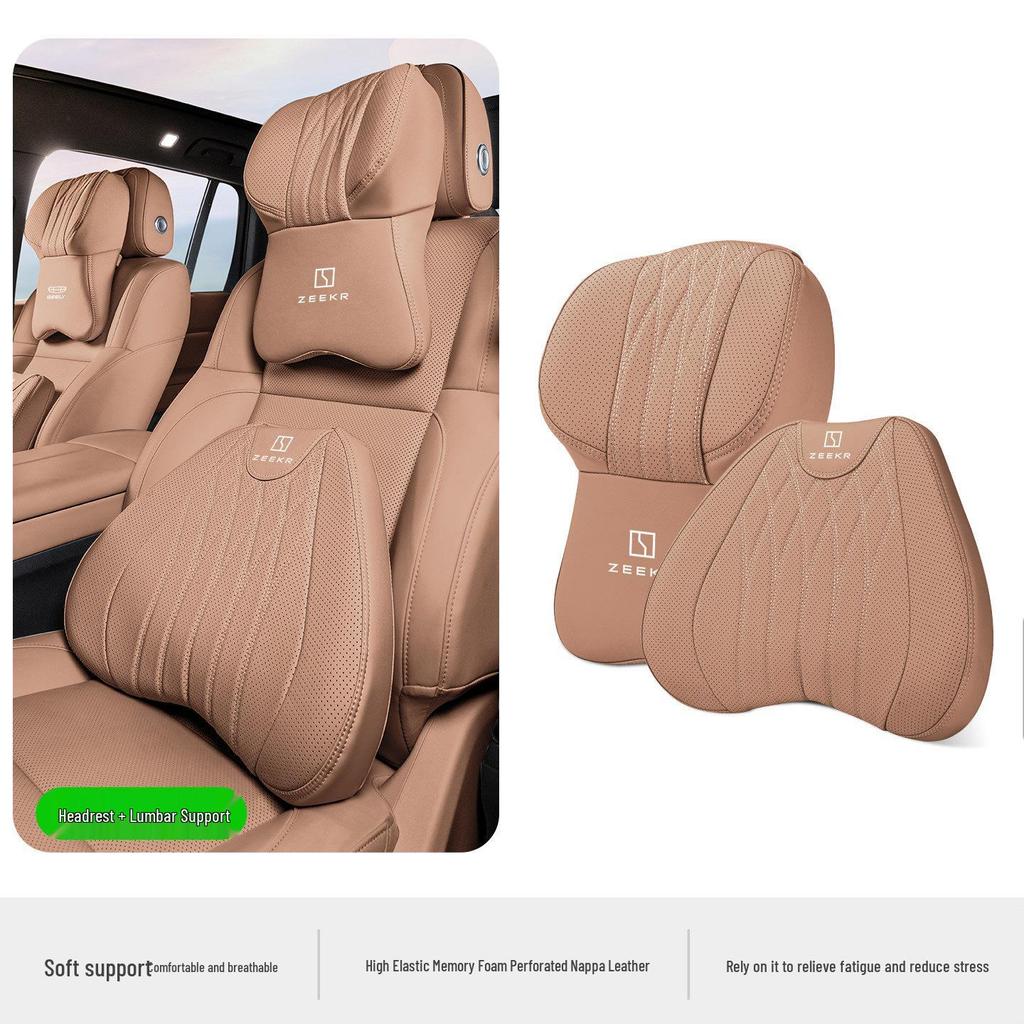 Zeekr 001/009/007 Car Headrest Neck & Lumbar Support Pillow Cushion