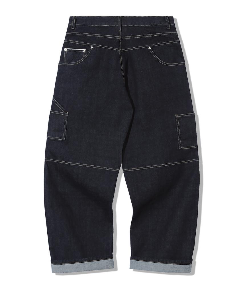 TRILLION Reverse Carpenter Selvedge Wide Denim Pants [Indigo]