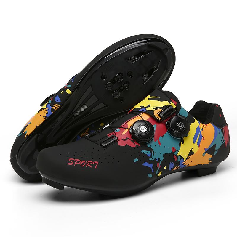 Cycling Sneaker Mtb with Cleats Men Carbon Sports Speed Bike Shoes Women Mountain Racing Flat SPD Road Cycling Footwear