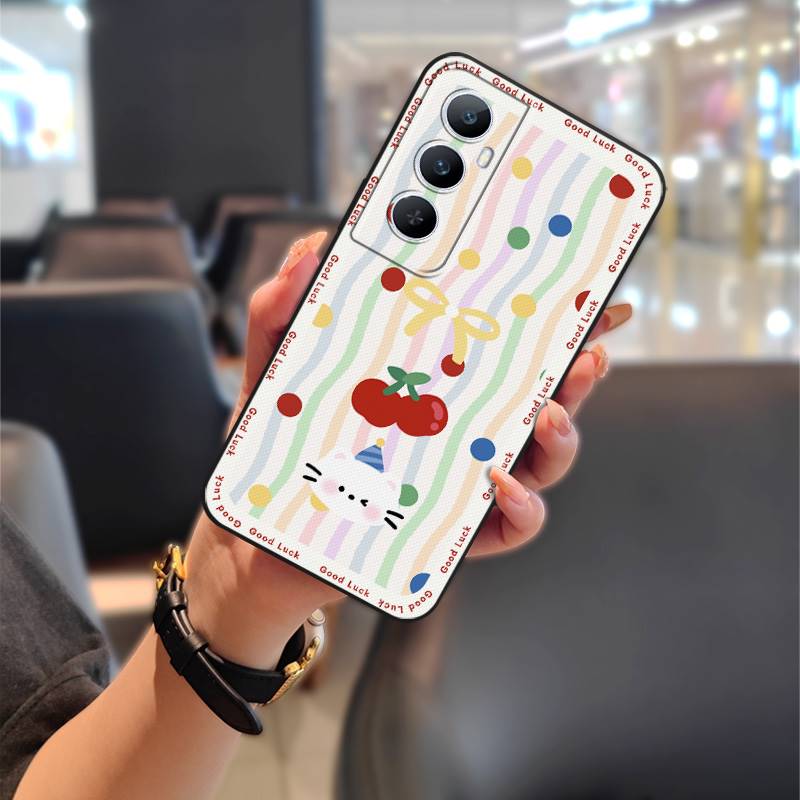 Protective Durable Phone Case For Realme C65 Fashion Design Cute Animals Cartoon Anti-dust Dirt-resistant Soft case TPU