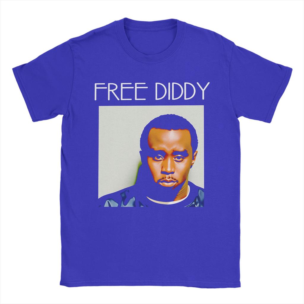 2026 FREE DIDDY Mens T Shirts Vintage Tees Short Sleeve O Neck TShirts Cotton Unique Tops