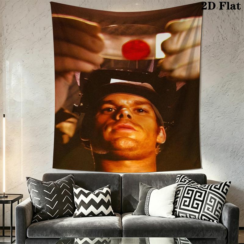 DEXTER Wall Tapestry Aesthetic Wall Hanging Printed Fabric Blanket Decorative Tapestries for Bedroom Living Room Home Decor