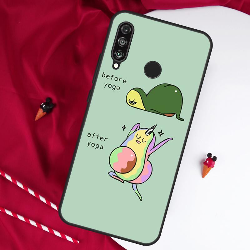 Avocado Yoga For Huawei Nova 5T 9 10 SE 7i 8i 11i 12i Y73 Y90 Y70 Y72 Y61 Y91 Y60 P20 P40 P30 Lite Case