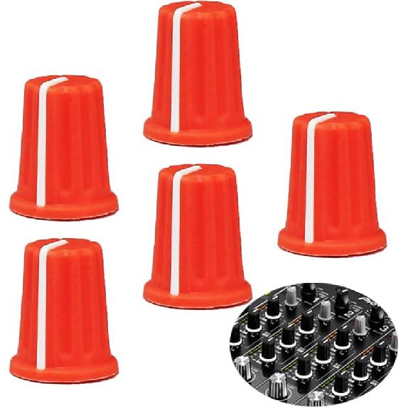 5pcs EQ Rotary Knob Replacement Equalizer Potentiometer Fader Knobs Push Rod Cap for DJ Controller Mixer Console Pioneer DDJ800, DDJ1000, DDJ1000SRT,