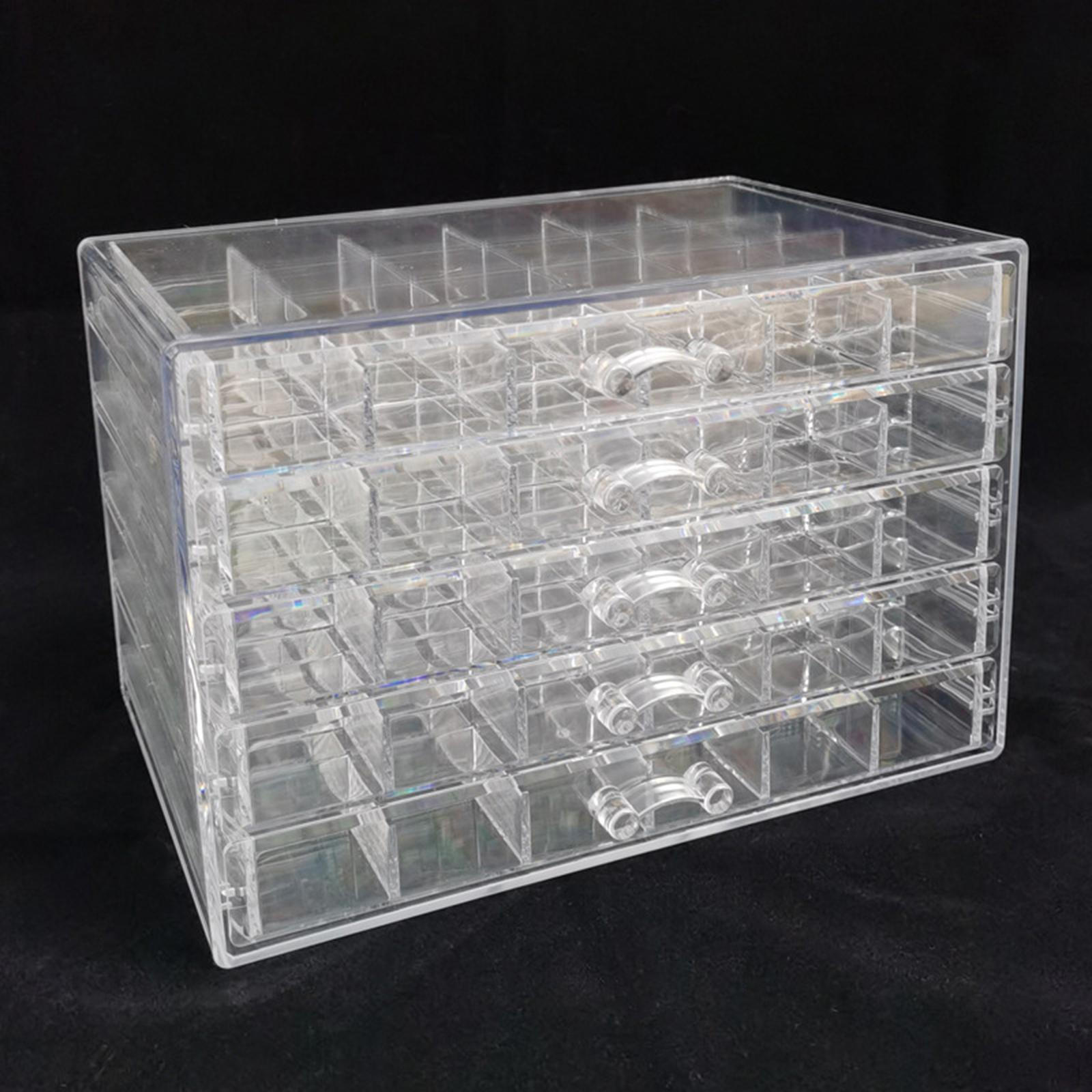 

Earring Storage Box /Organizer/ Clear Organizer/ Jewelry Organizer for Earrings 5 Layer 120 Grids