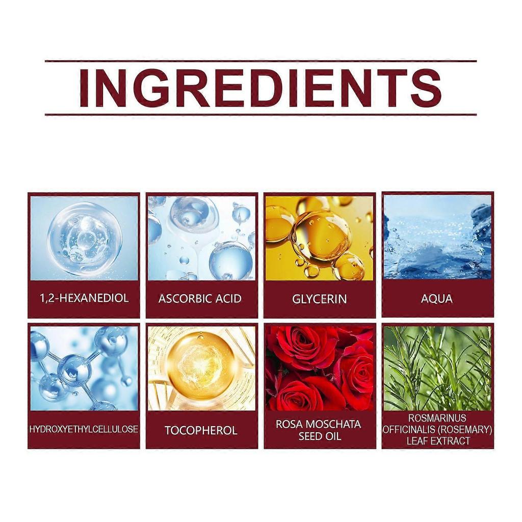 Limited time!!Oceaura Rose Hip Oil Facial Essence Fades Wrinkles Hyrating, Nourishing, Tightening, Elastic And Skin Anti-Wrinkle Essence