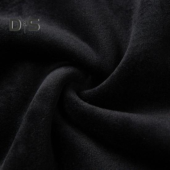 Men Vest Coat V-Neck Sleeveless Solid Color Velvet Lined Vest Coat with Pockets Zipper Closure Thickened Warm Bottoming Waistcoat