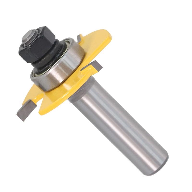 1 db keksz T-hornyos illesztési összeszerelő maró bit 6 mm 8 mm 12 mm 1/4 hüvelykes 1/2 hüvelykes szár famegmunkáló maró szerszámok