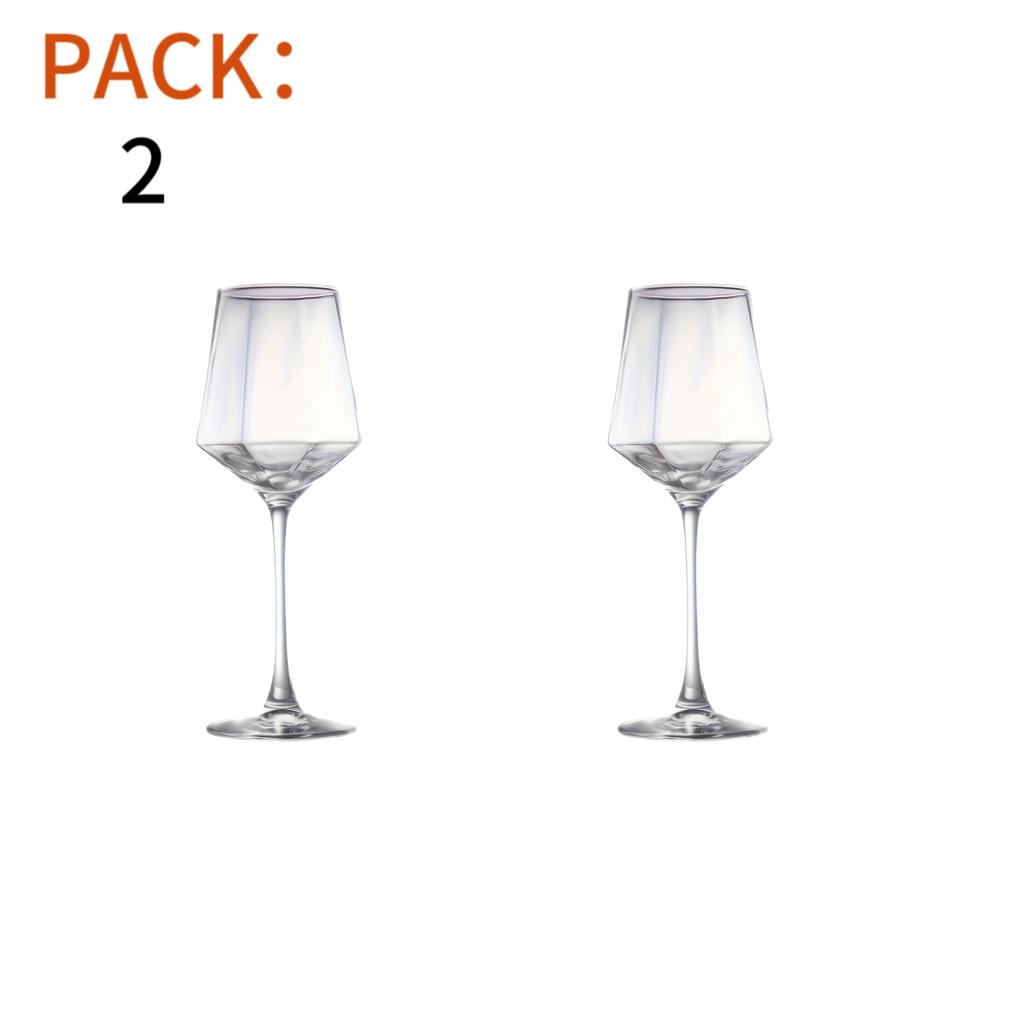 2/4 pezzi bicchieri da vino geometrici 13,86 once calice da champagne per whisky cocktail per bar pub club ristorante e uso domestico stoviglie