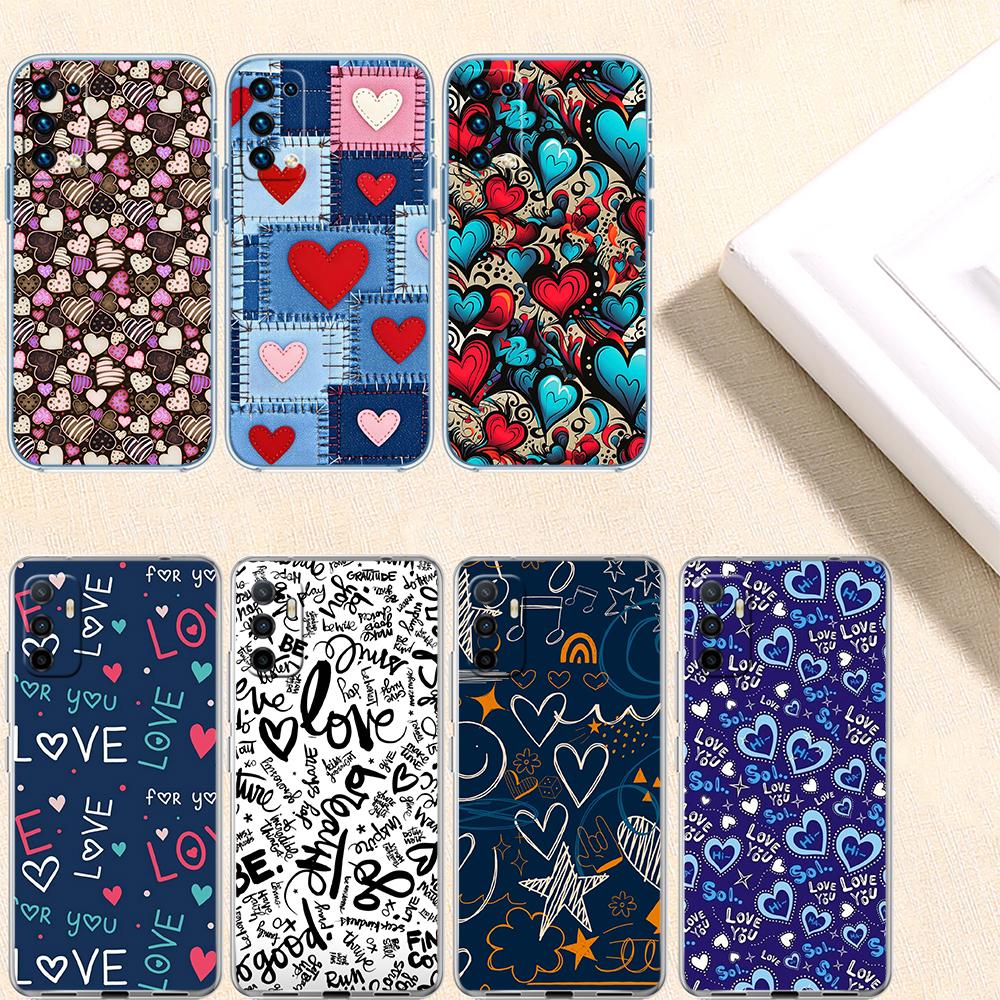 UP17 Calm Heart Transparent Phone Case for Samsung Galaxy A04 A04S A14 A23 A34 A54 M23 M33 M52 M53