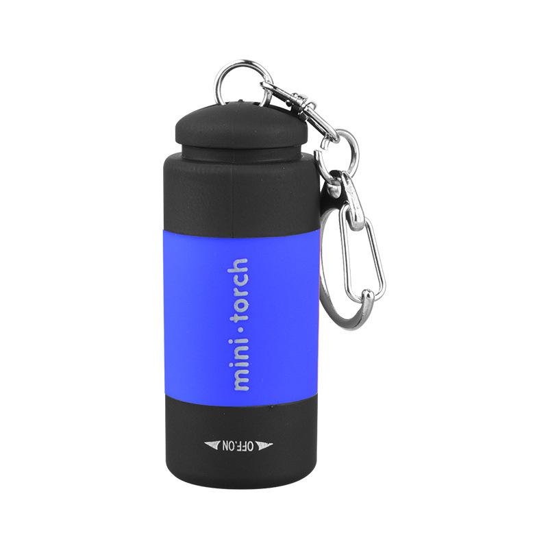 LED Micro Pocket Flashlight Portable USB Rechargeable Keychain Flashlight Waterproof Home Outdoor Hiking Camping Flashlight