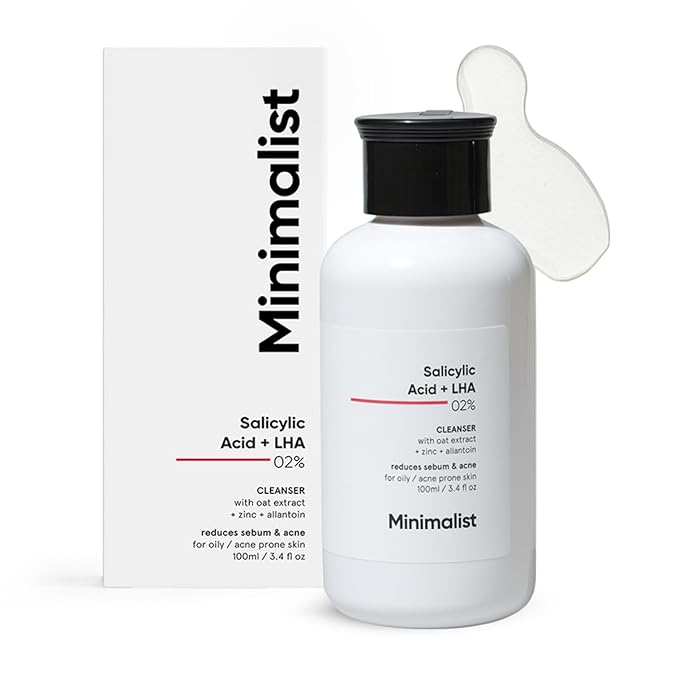 

Minimalist Anti-Acne Salicylic Acid 2% Face Wash 100 ml For Oily & Acne Prone Skin | Pore Cleansing, Oil Control & Sebum Regulation | For Women & Men 100 ML