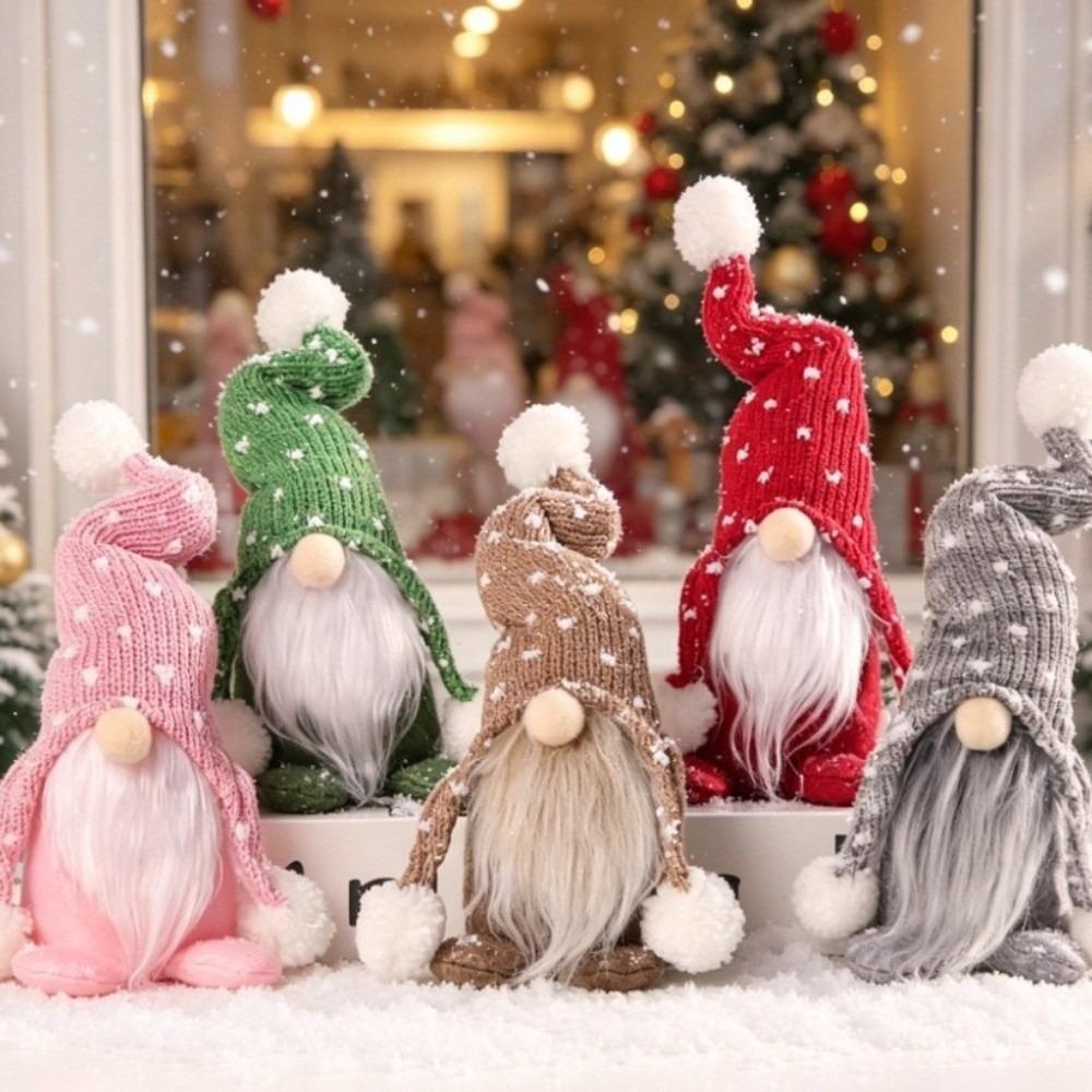 Knitted Christmas Gnomes Doll Decor Cartoon Christmas Gnomes Plush Doll Party Favors