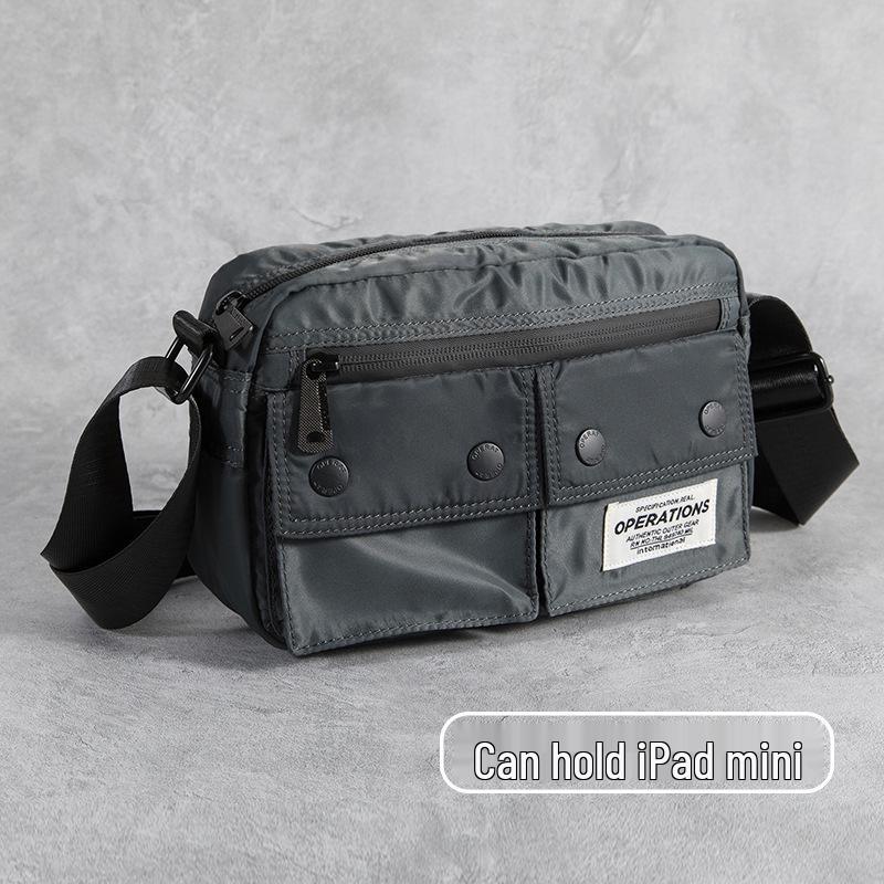 Korean Minimalist Men's Trendy Crossbody Messenger Bag - Japanese Style Student Shoulder Bag