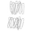 20pcs Large Safety Pins Heavy Duty 7 4 Loops Assorted Alloy Brooch Pins DIY Accessories Clothing Safety Pins for for