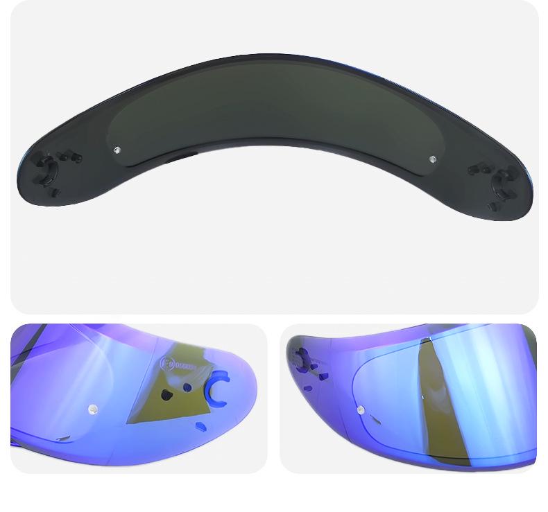 Electroplated Sun Visor for V-12/TARGO Thunder 3 Stinger Helmet