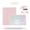 Bluetooth Touchpad Backlit Keyboard Case For Samsung Galaxy Tab S6 Lite 10.4 P610 P615 With Pen Slot Tablet TPU Protective Cover