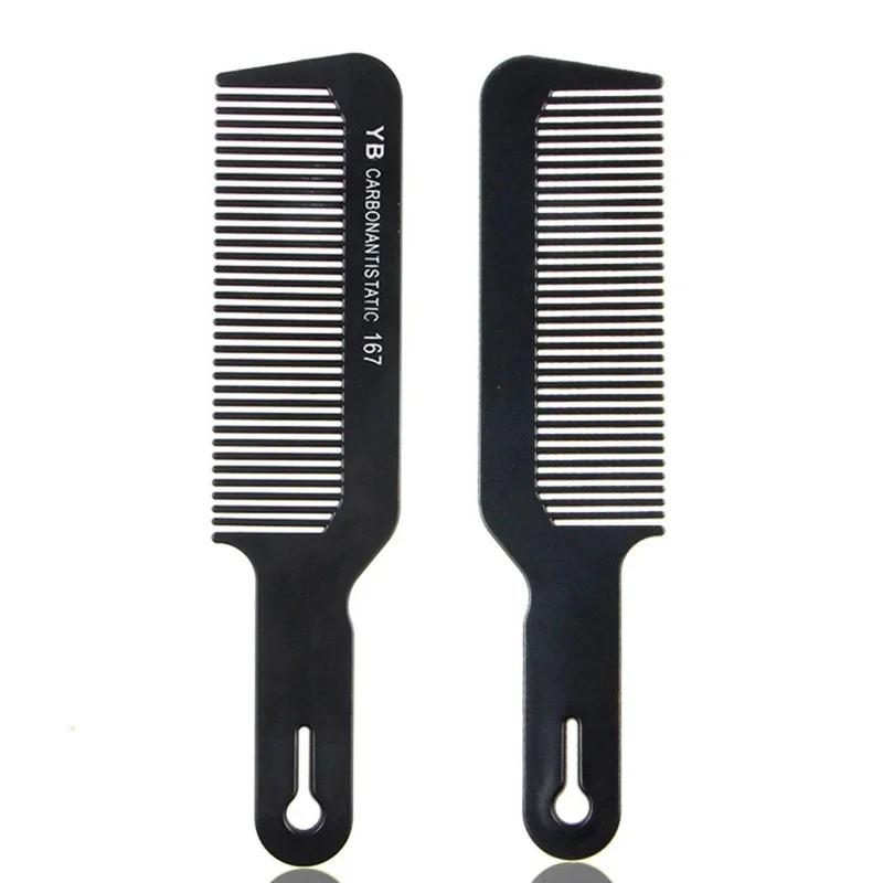 2025 Hot New Flat Head Hair Comb Anti-static Hair Comb Cutting Combs For Salon Hairdressing Brush For Barber Styling Tools