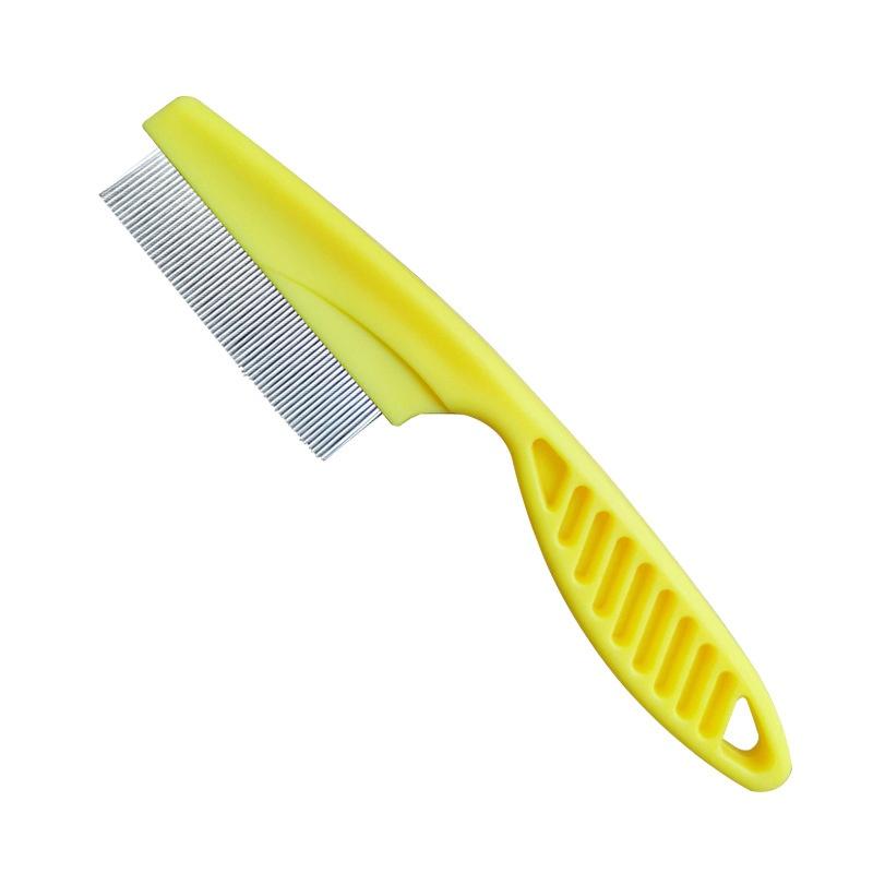 Pet Hair Shedding Comb Stainless Steel Flea Comb for Cat Dog Comfortable Pet Flea Hair Grooming Comb Dog Cat Fur Removal Brush