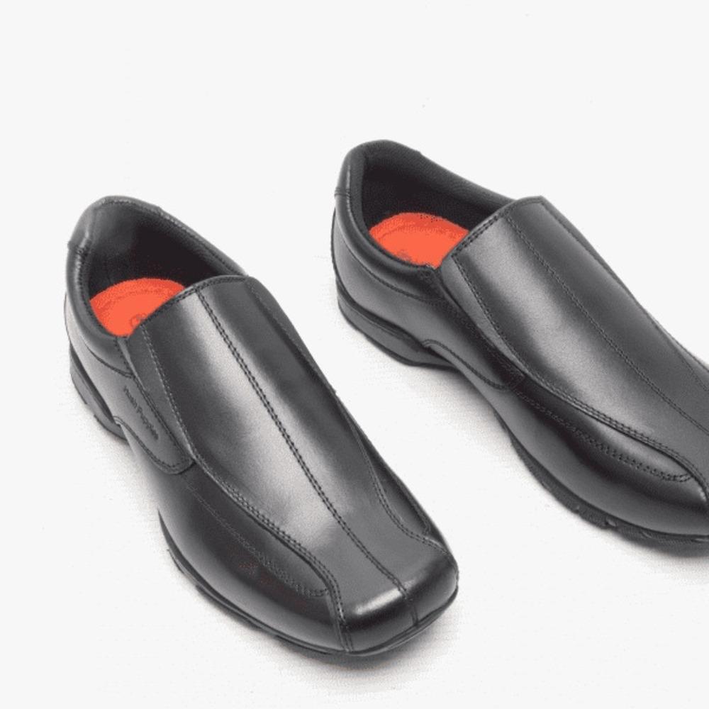 Hush Puppies Boys Elijah Leather School Shoes