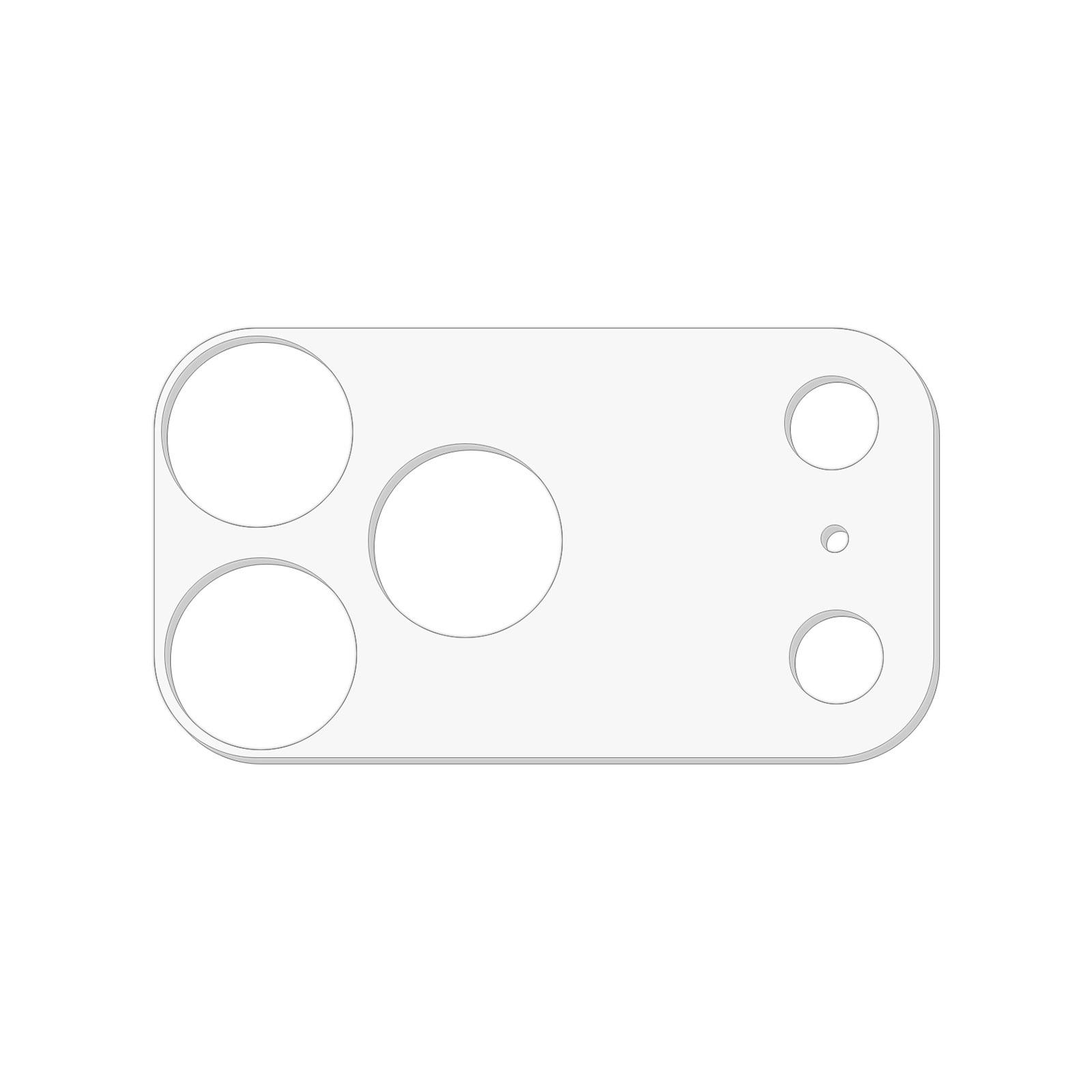 

For iPhone 17 Pro Max Tempered Glass Camera Lens Protector Ultra Clear Anti-Scratch Lens Film A