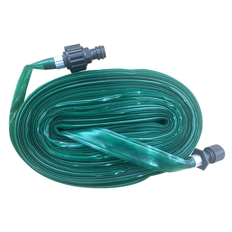 Garden Sprinkler Seepage Pipe PVC Spray Hose Trampoline Cooling Water Spray Tube (green,10m)
