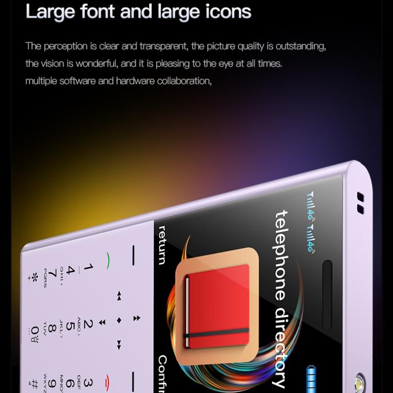 New I23 Elderly Feature Phone 1.77Inches 64MB RAM 64MB ROM FM Radio Flashlight Vibration Type-C 1400mAh Dual SIM Mini Card Small Mobile Phone