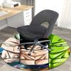 1pc Dragon Ball Z Goku Vegeta Piccolo Anime Cartoon Design Round Carpet Office Chair Mat Non-Slip Rug for Home Decor Living Room