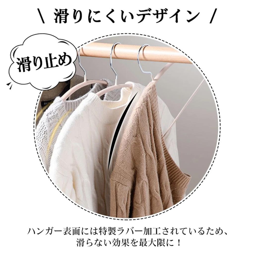 MIGABER Perfect for Drying and and Hangers for Suits and Prevents Clothes from Losing Suitable for Dry and Wet Popular Non-Slip Hangers, 30-Piece Set,