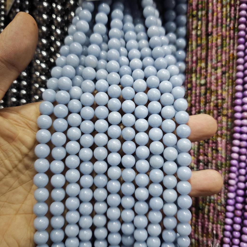 Blue Series Aquamarine & Blue Lace Agate Natural Stone Beads for DIY Jewelry