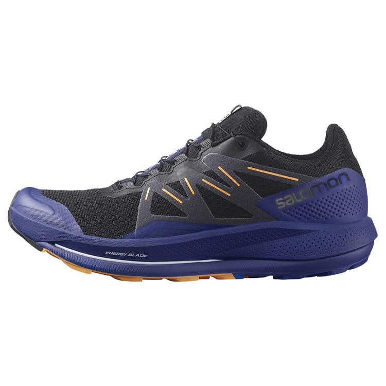 

SALOMON Pulsar Trail Comfortable Fabric Abrasion Resistant Abrasion Resistant Low top Running Shoes Men s Black Blue 416032 44⅔