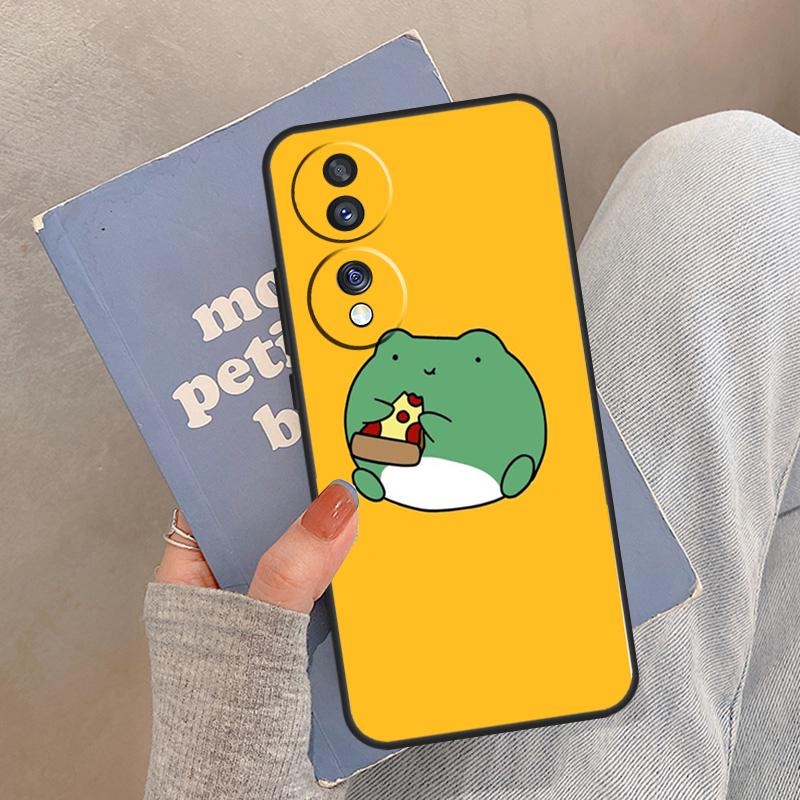 Cute Funny Frog Case For Honor Magic 8 7 6 5 Pro Cover For Honor 400 200 X9c X9b X9a X8a X8b 50 70 90 Lite
